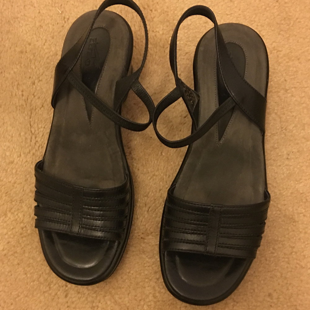 Dansko Sandals - Black,  European Size 38